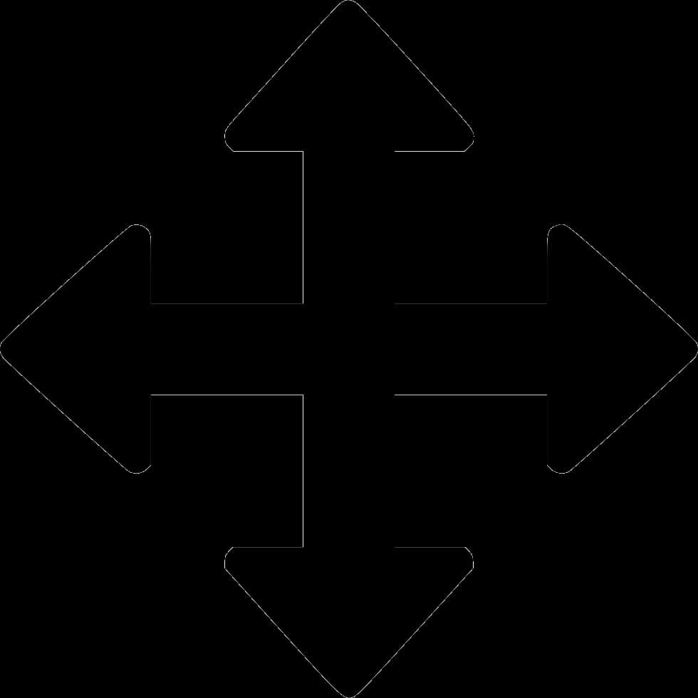 Four Way Arrow Cursor Design