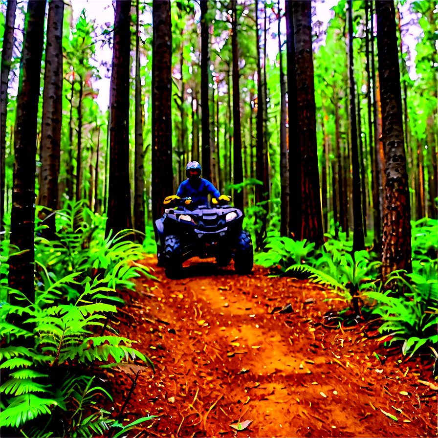 Four Wheeler Forest Trail Png Xxe14