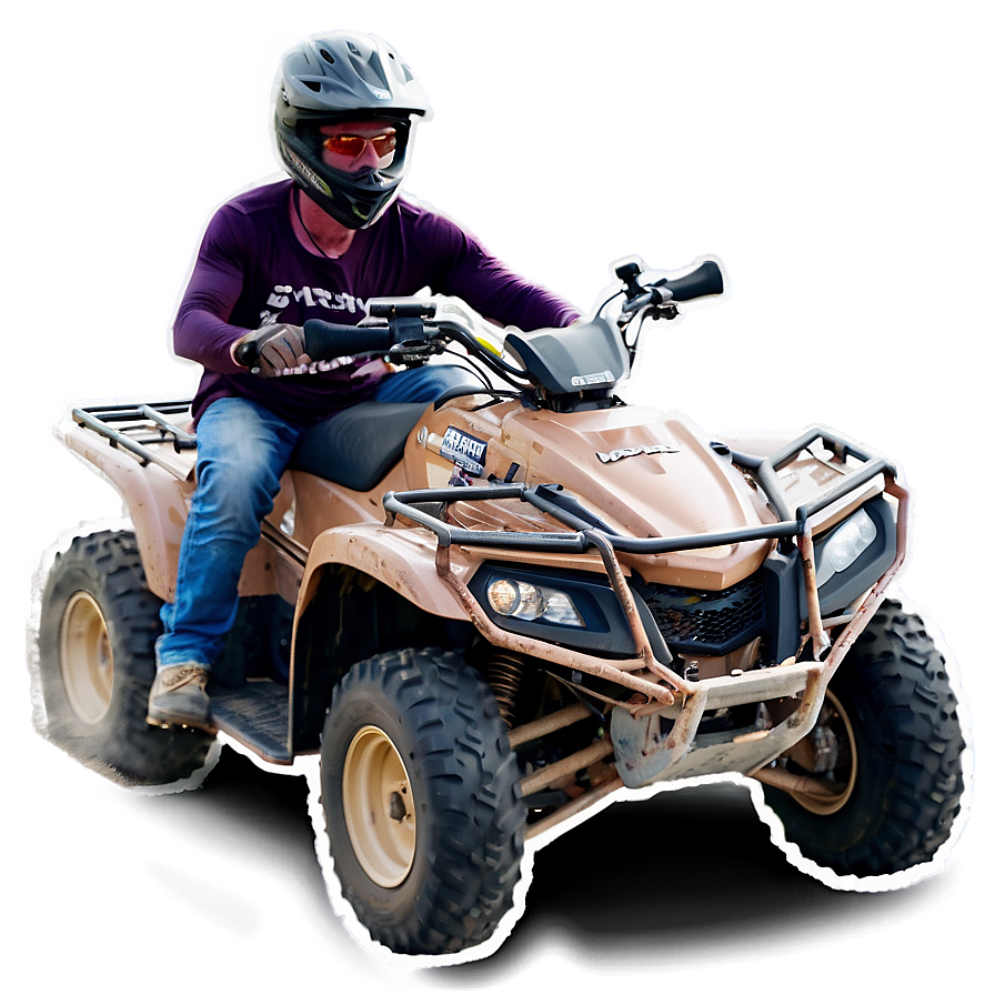 Four Wheeler On A Dusty Trail Png Hec20