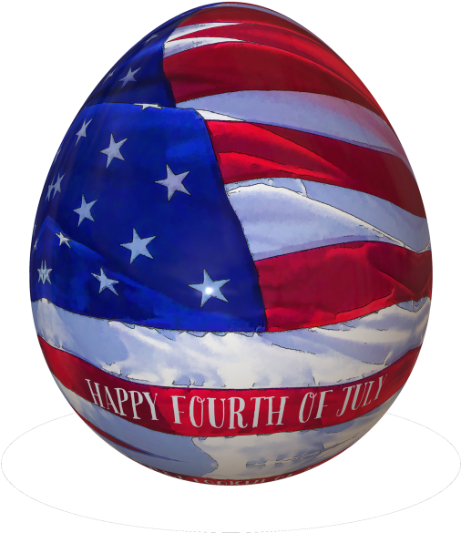 Fourthof July Celebration Sphere PNG with transparent background