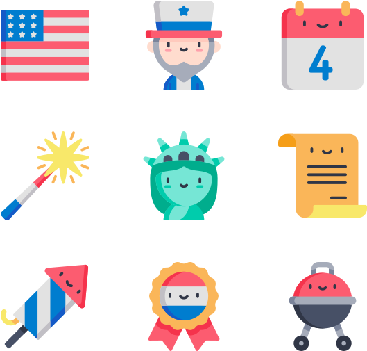 4th Of July - Usa Icons, HD Png Download PNG with transparent background