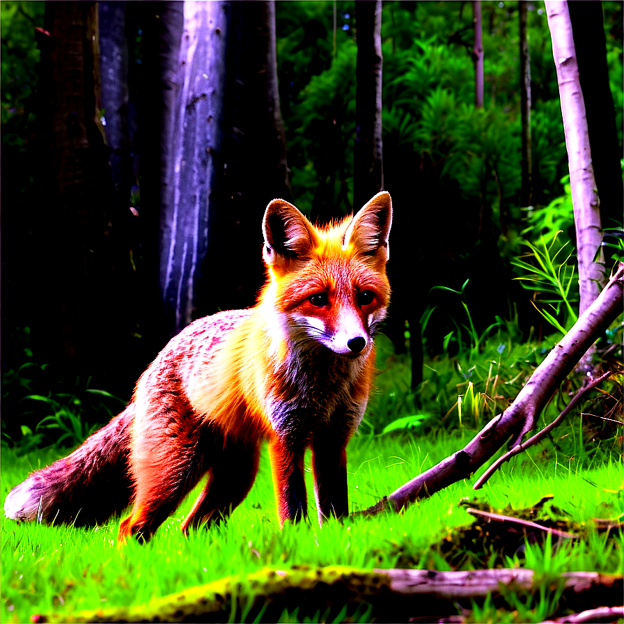 Fox In Forest Png 47