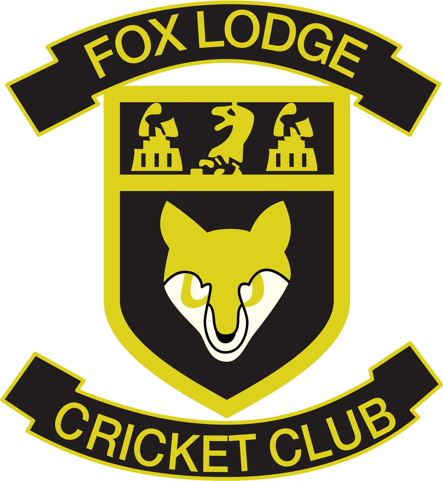 Fox Lodge Cricket Club Emblem PNG with transparent background