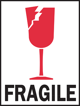 Fragile Glass Icon PNG image with a transparent background, free high-resolution download