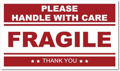 Fragile Handle With Care Stickers - Please Handle With Care Fragile PNG with transparent background