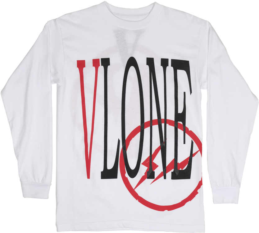 Fragment Staple Long Sleeve Shirt - Vlone X Fragment Staple T Shirt PNG with transparent background