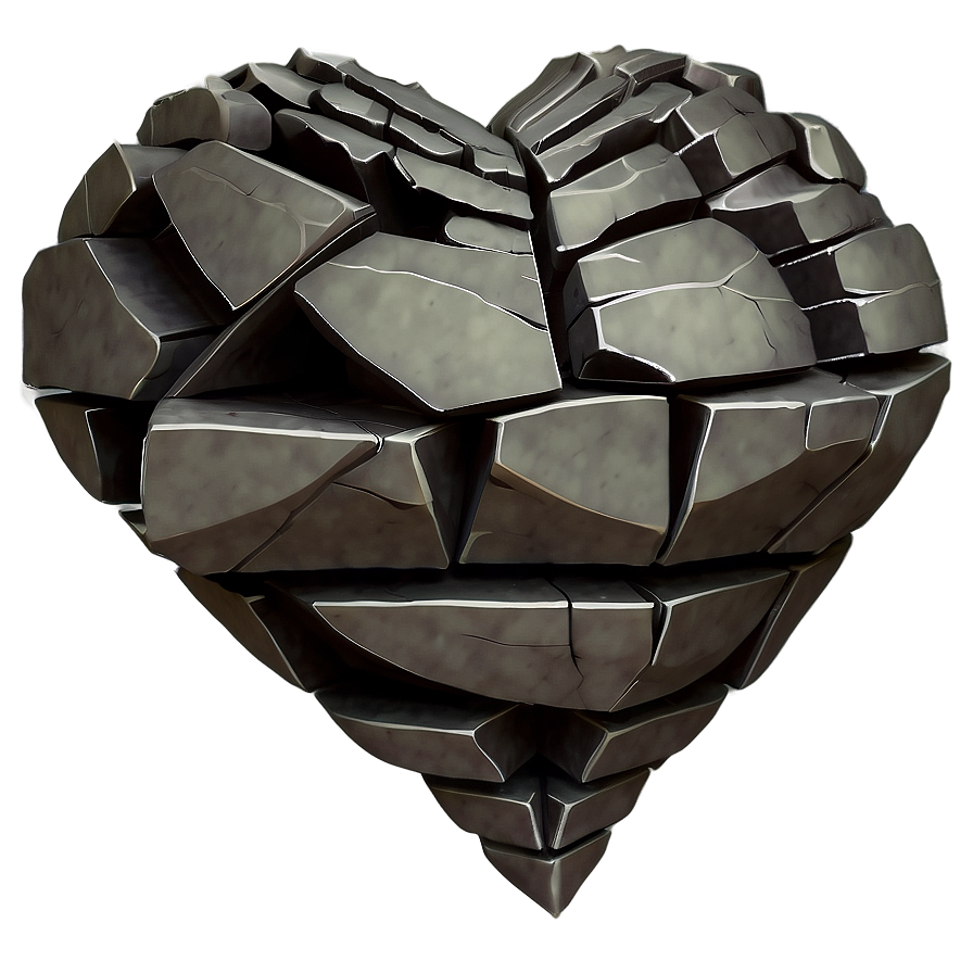 Fragmented Heart Drawing Png 54