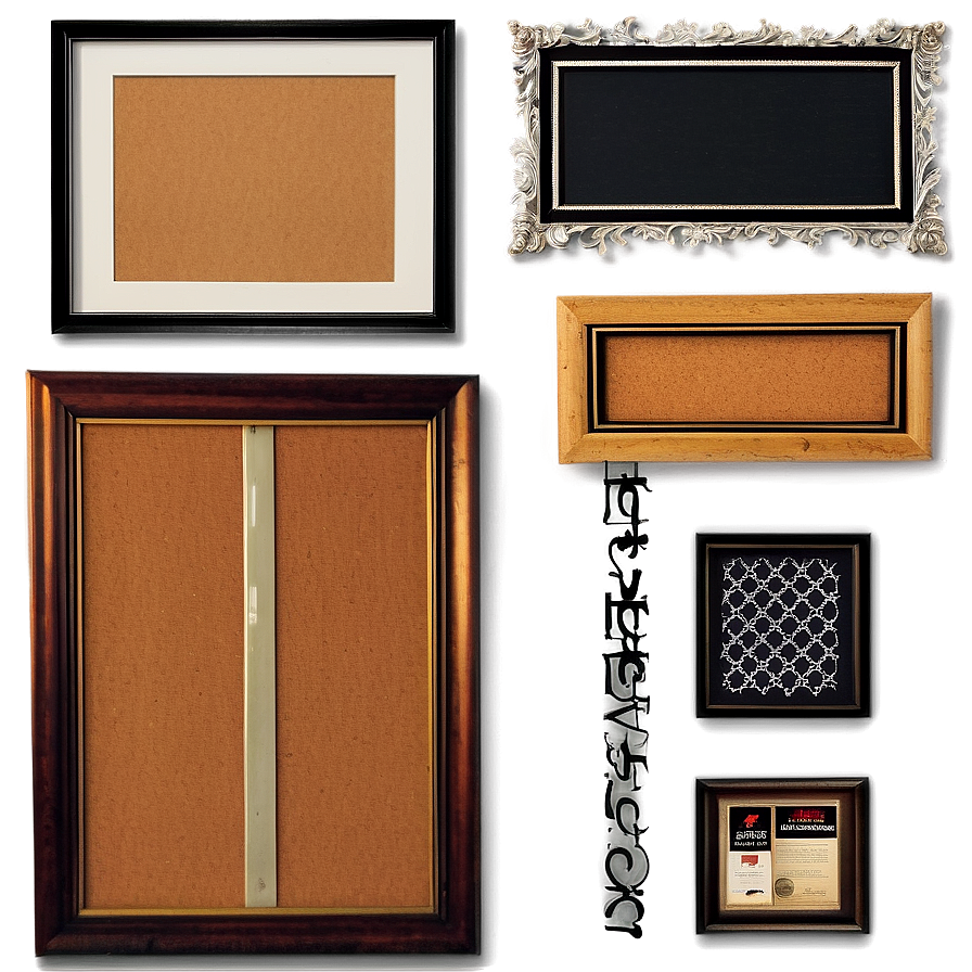 Framed Cork Board Selections Png Svq