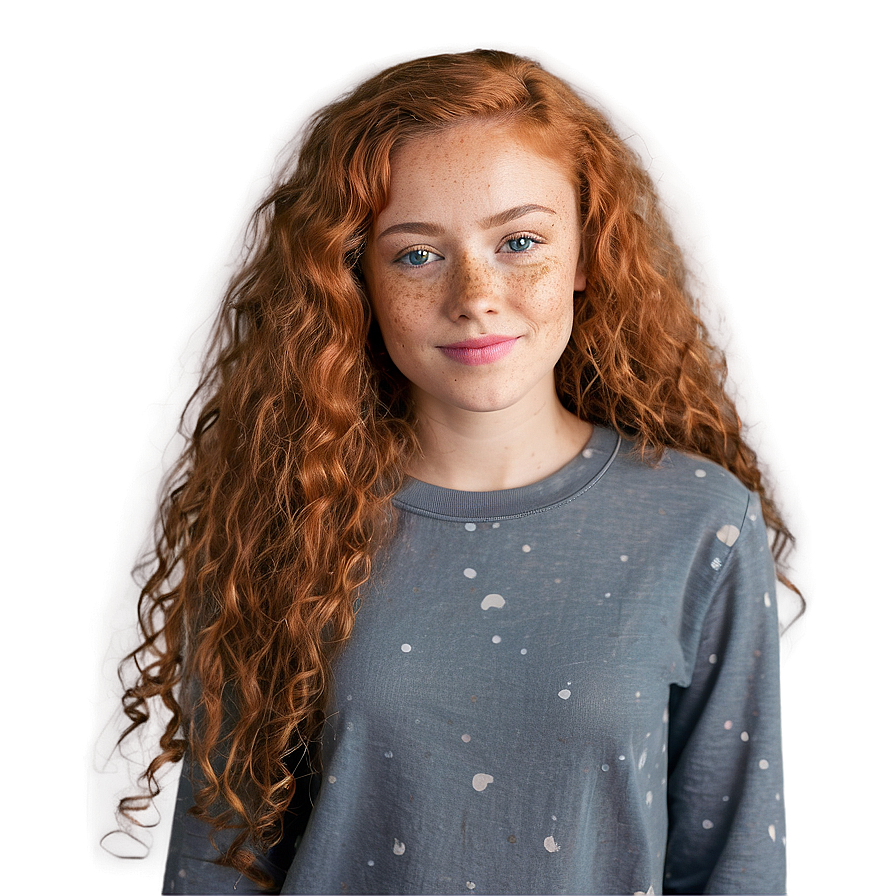 Freckles And Curly Hair Png 06122024