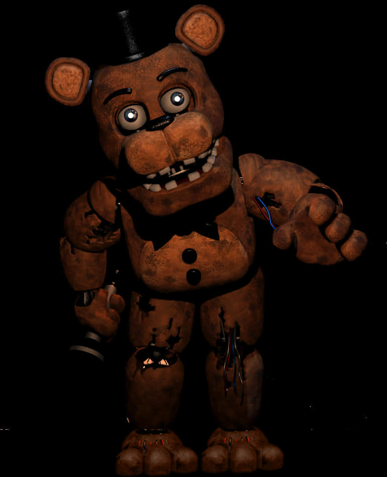 Freddy Fazbear Damaged Animatronic