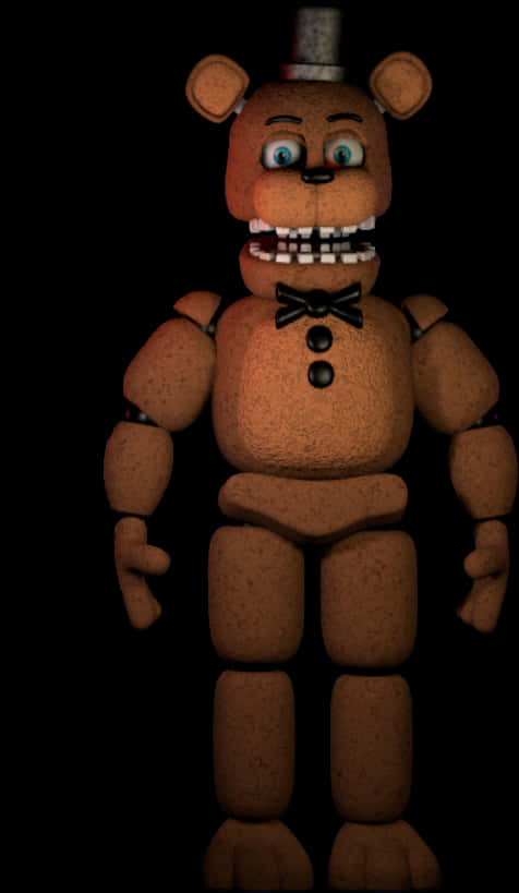 Freddy Fazbear Standing Dark Background