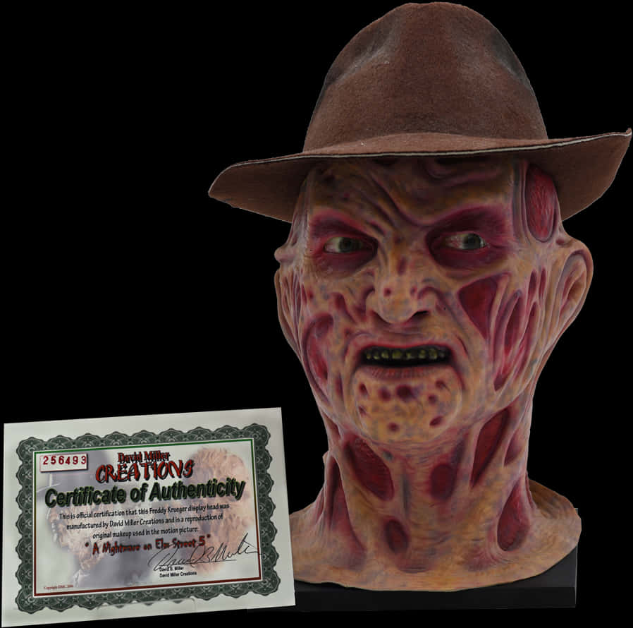 Freddy Krueger Bustwith Certificate