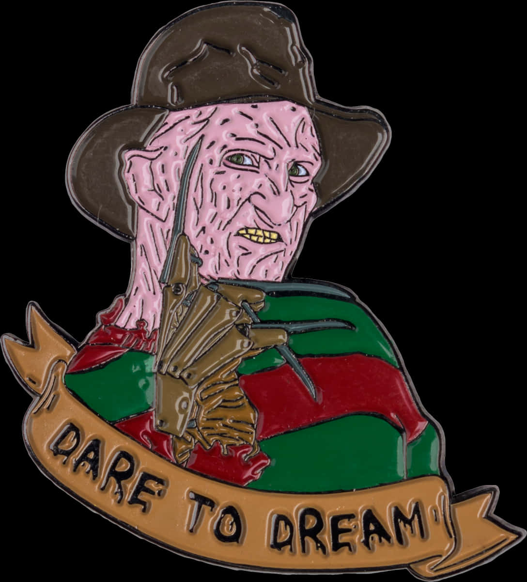 A Nightmare On Elm Street Freddy Krueger Dare To Dream - Freddy Krueger Pin, HD Png Download PNG with transparent background