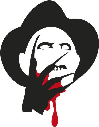 Freddy Krueger Silhouettewith Claw