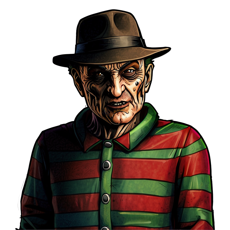 Freddy Krueger Sketch Png 05232024