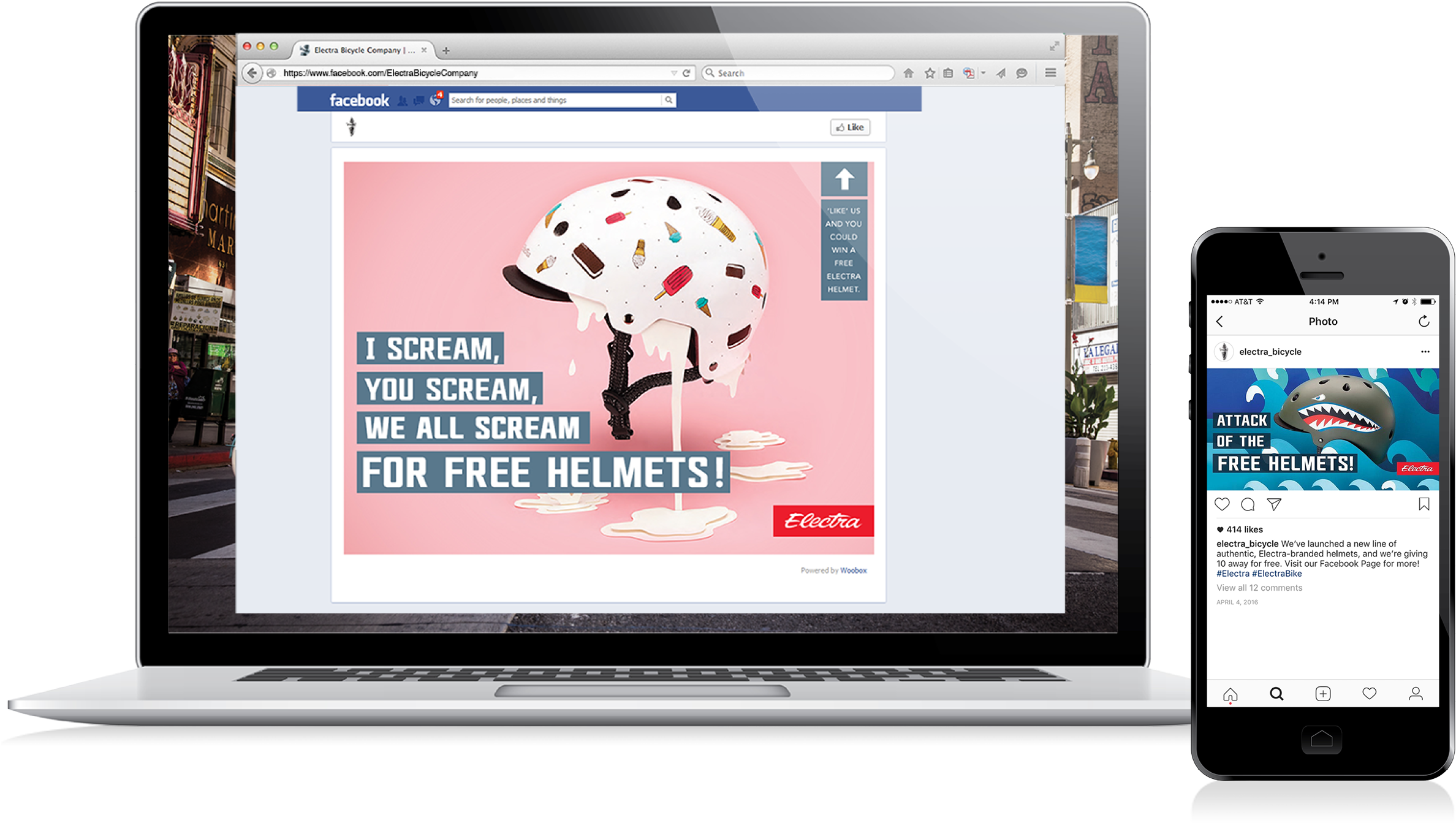 Free Helmet Giveaway Facebook Ad