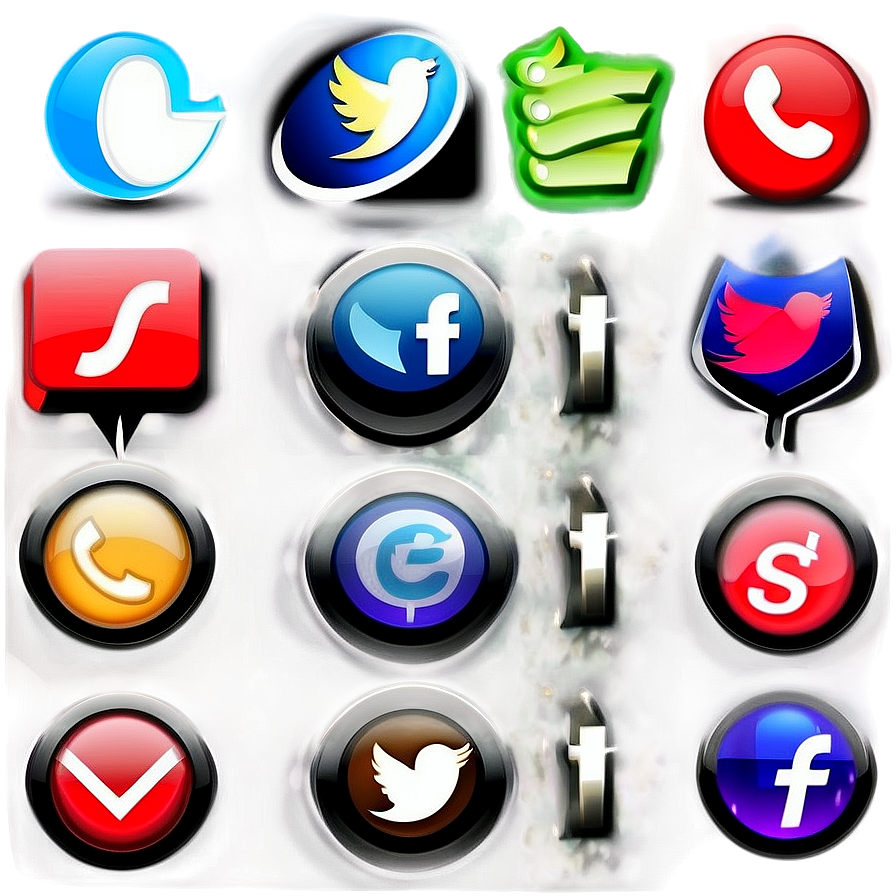Free Social Media Buttons PNG wfo52 PNG image with a transparent background, free high-resolution download