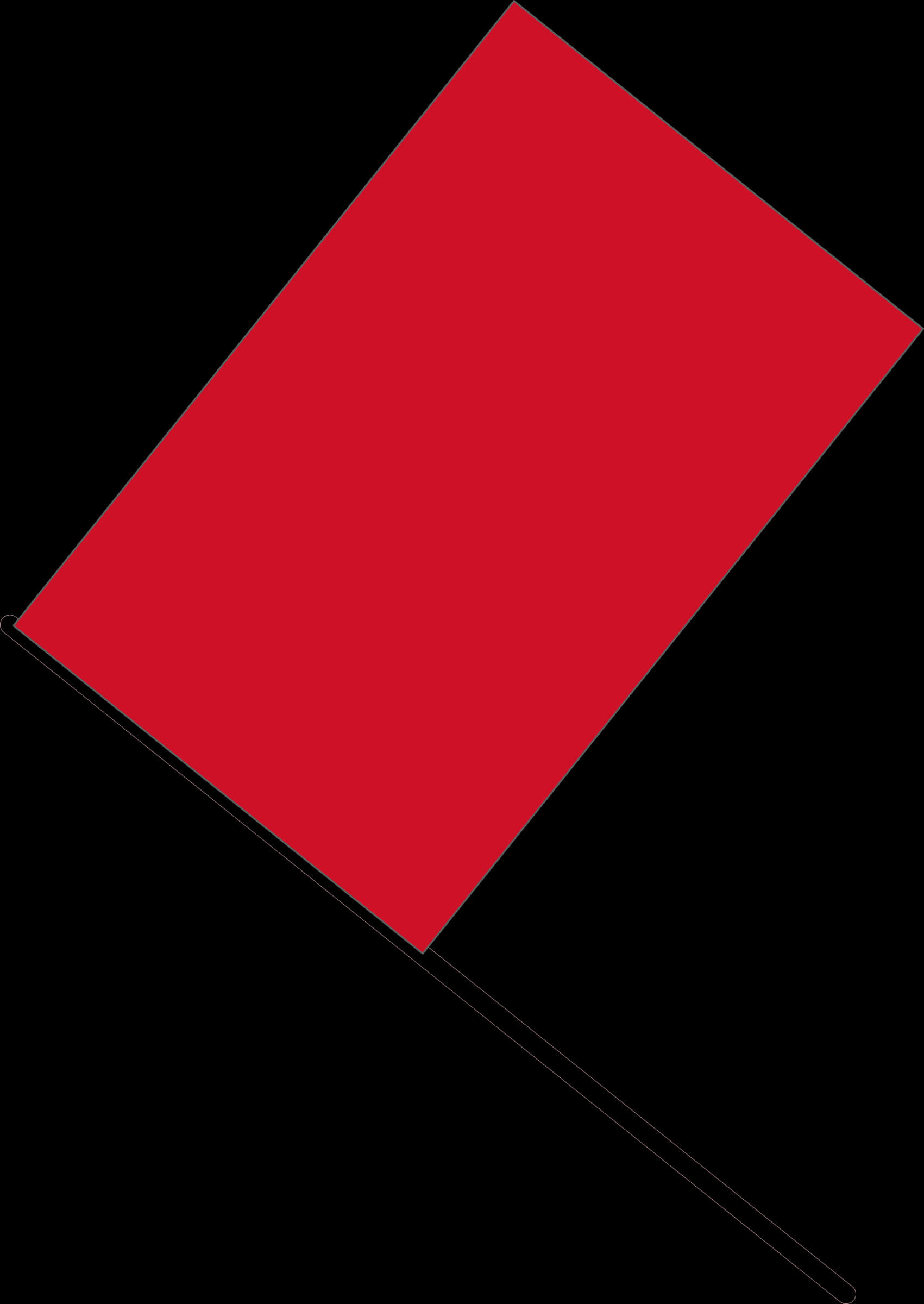 Free Vector Red Flag - Red Race Car Flag, HD Png Download PNG with transparent background