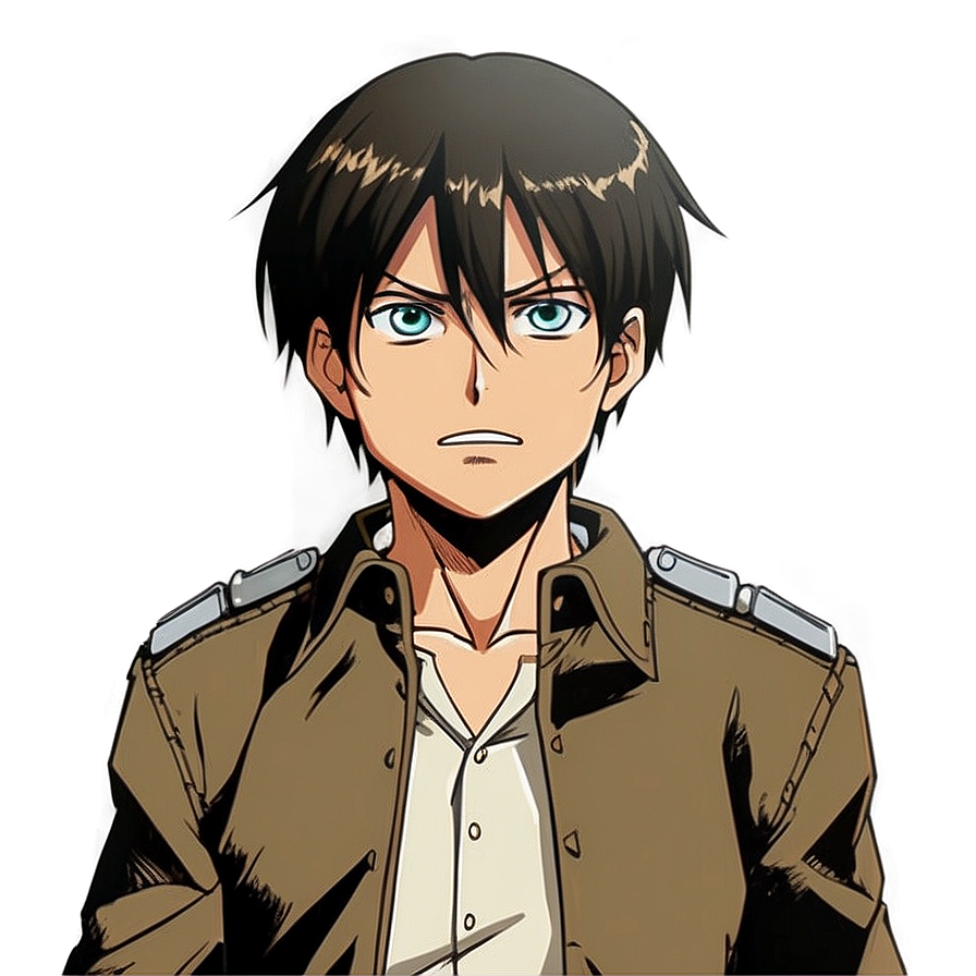 Freedom Fighter Eren Yeager PNG dqk PNG with transparent background