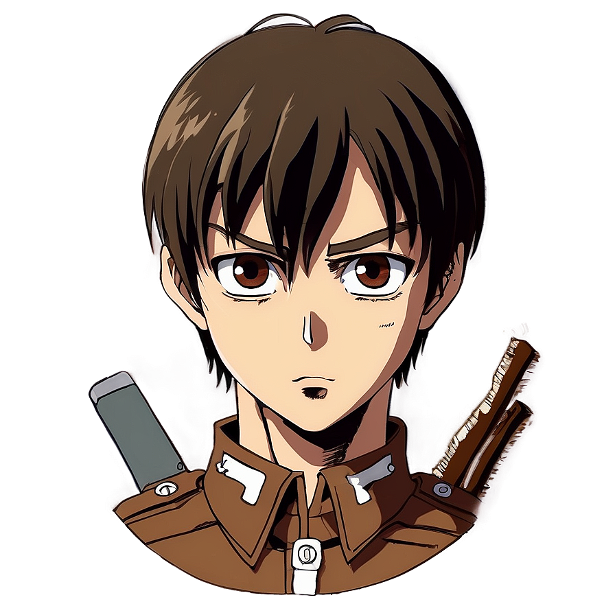 Freedom Fighter Eren Yeager PNG maj PNG with transparent background
