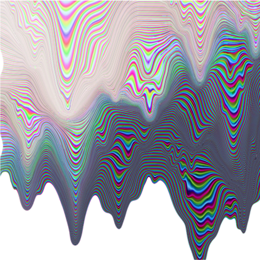 #freetoedit #trippy #psychedelic #border - Glitch Png, Transparent Png PNG with transparent background
