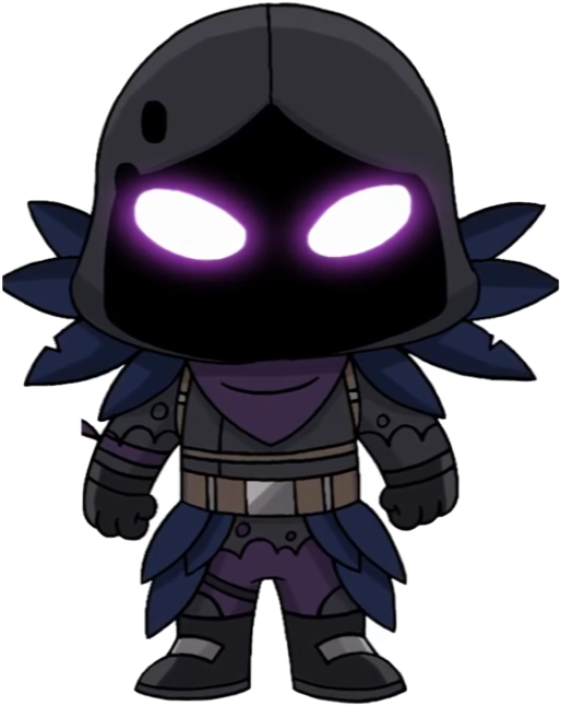 #freetouse #fortnite #sticker #raven #freetoedit - Chibi Raven Fortnite, HD Png Download PNG with transparent background