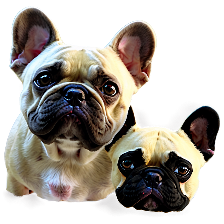 French Bulldog Family Png 06202024