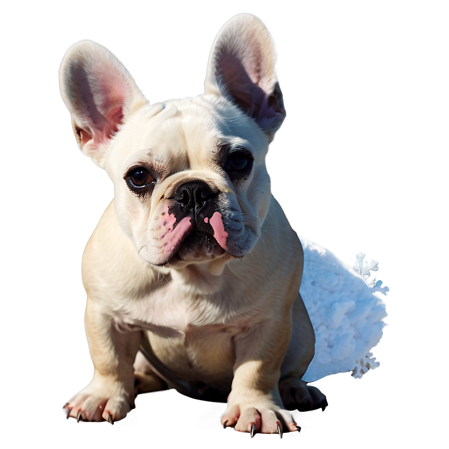 French Bulldog In Snow Png Nks