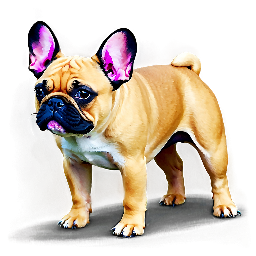 French Bulldog With Bow Png 06202024