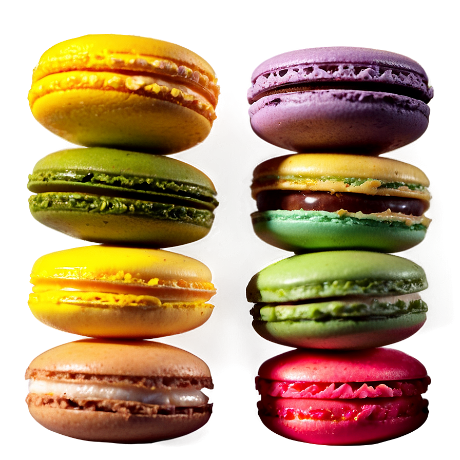 French Macarons Assortment Png Lje69