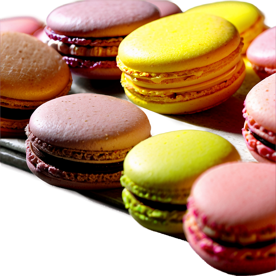 French Macarons Assortment Png Rmq48