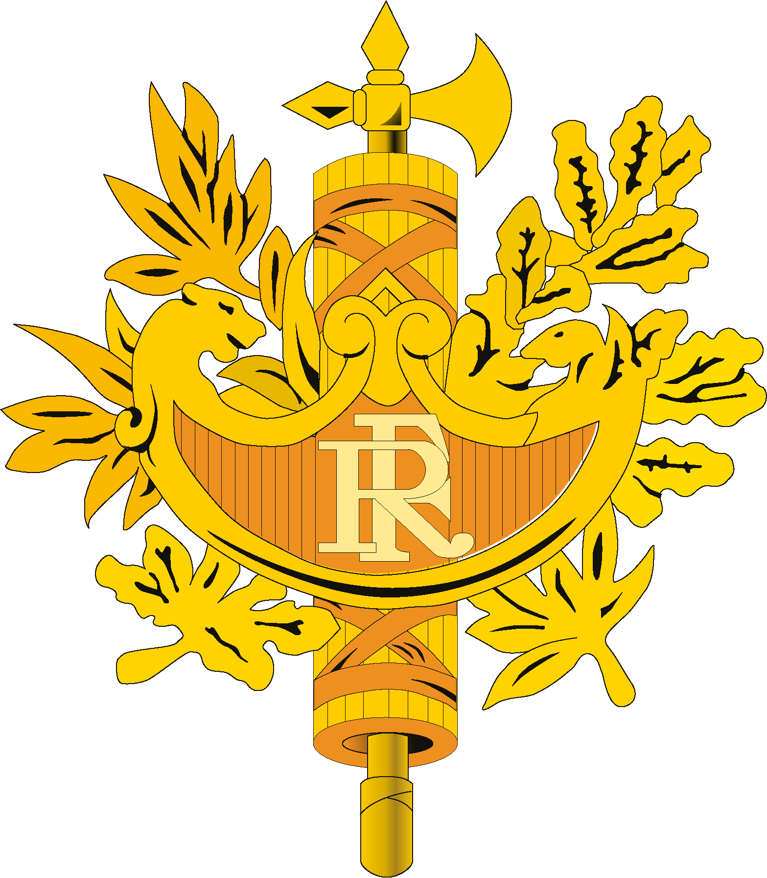 French Republic Government Emblem