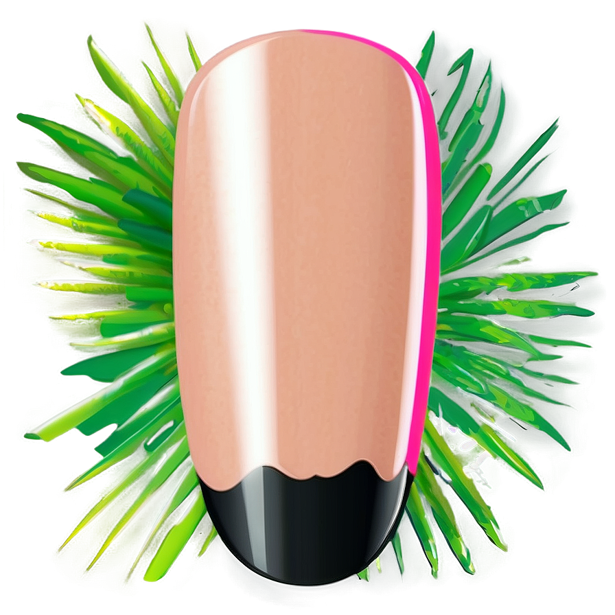 French Tip Single Acrylic Nail Png 92