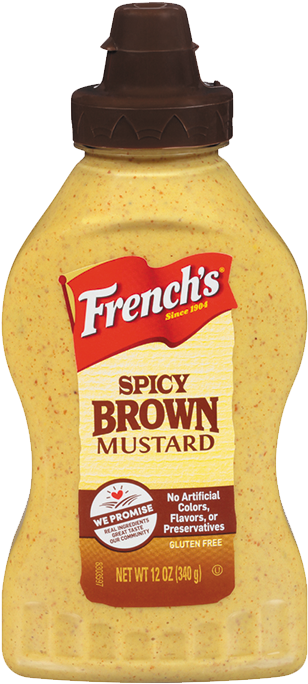 Frenchs Spicy Brown Mustard Bottle