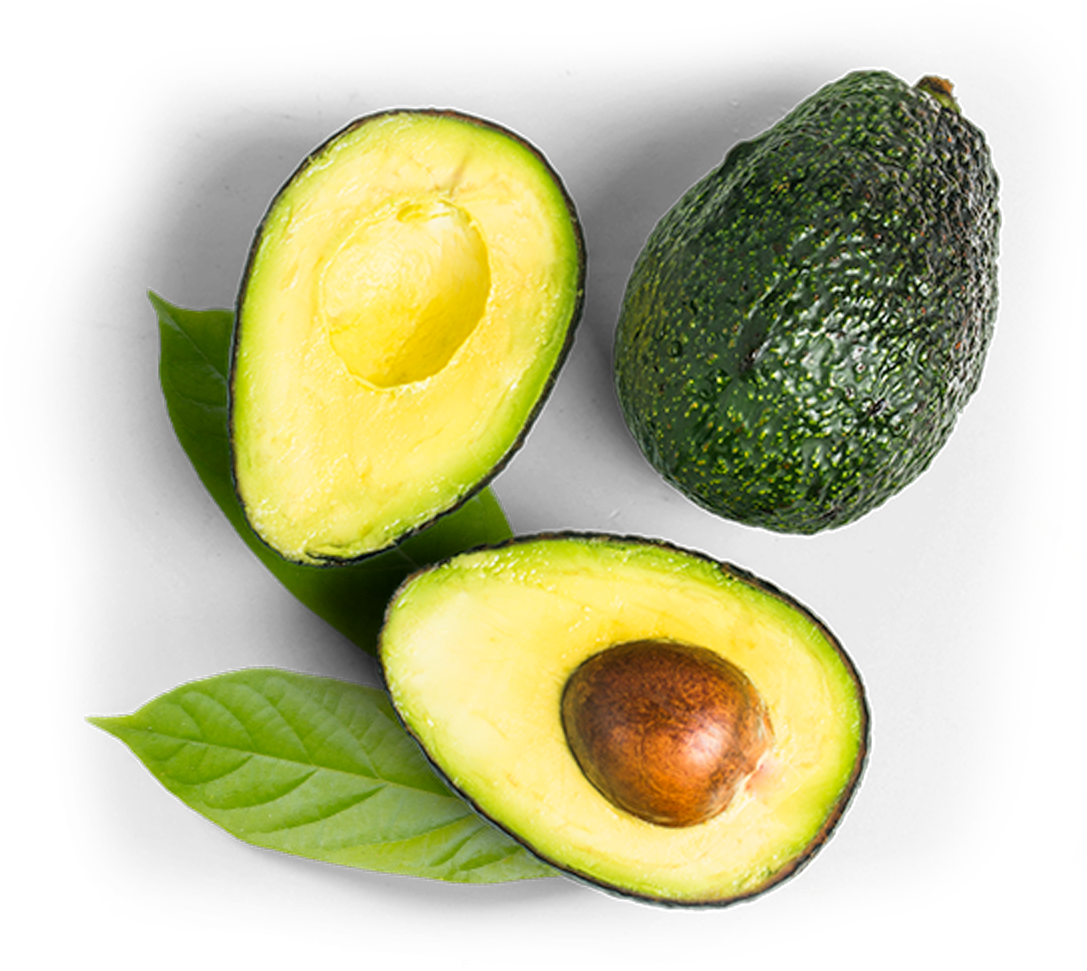 Fresh Avocado Halvesand Whole