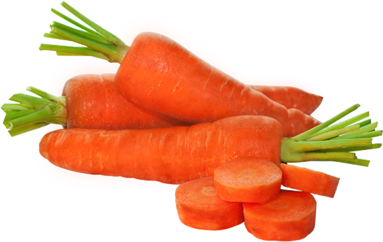 Fresh Carrotsand Slices.png PNG with transparent background