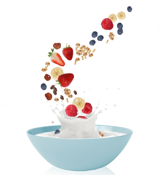 Fresh Cereal Fruit Splash PNG image with a transparent background, free high-resolution download