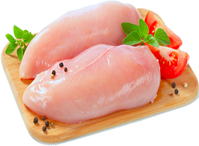 Fresh Chicken Breastson Cutting Board