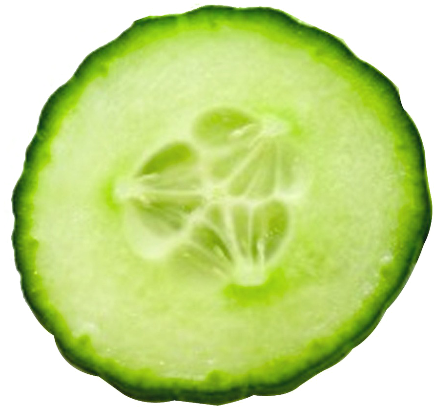 Fresh Cucumber Slice Transparent Background