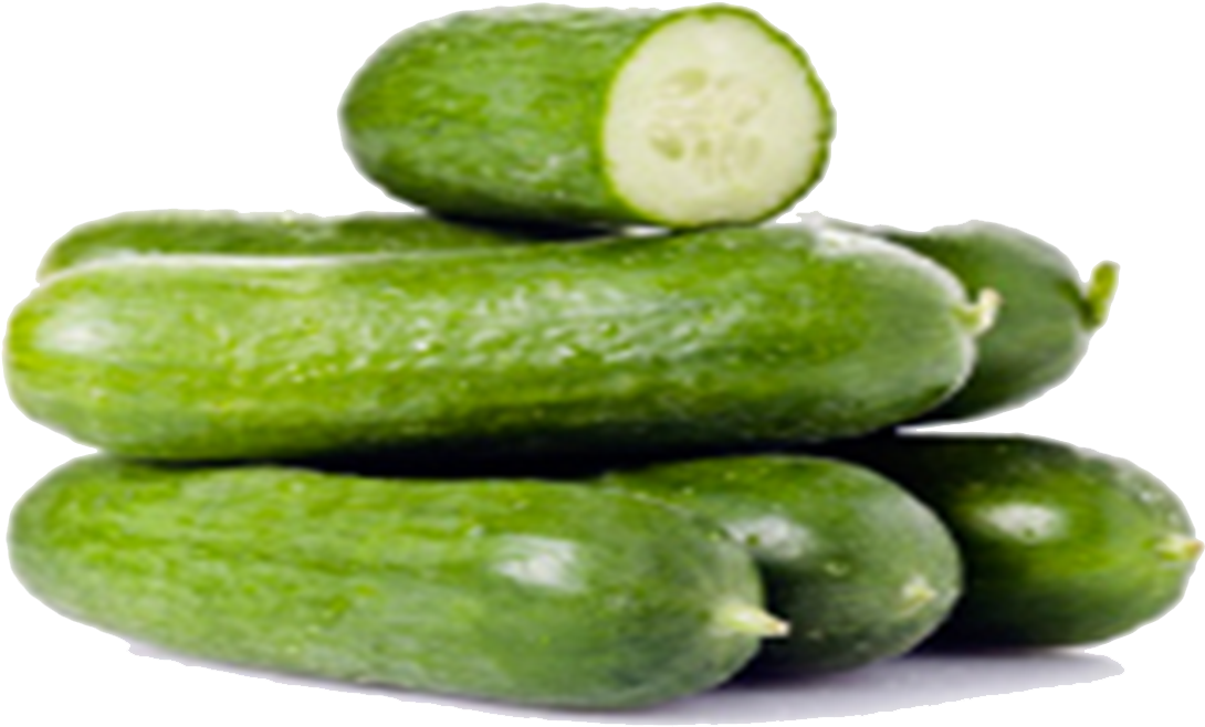 Fresh Cucumbers Stacked