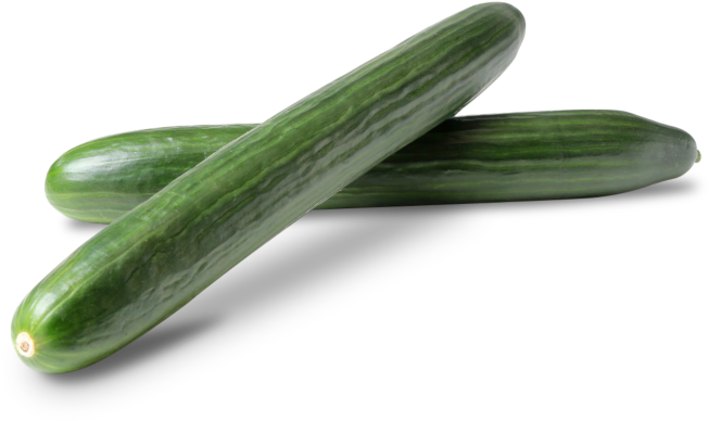 Fresh Cucumberson Black Background