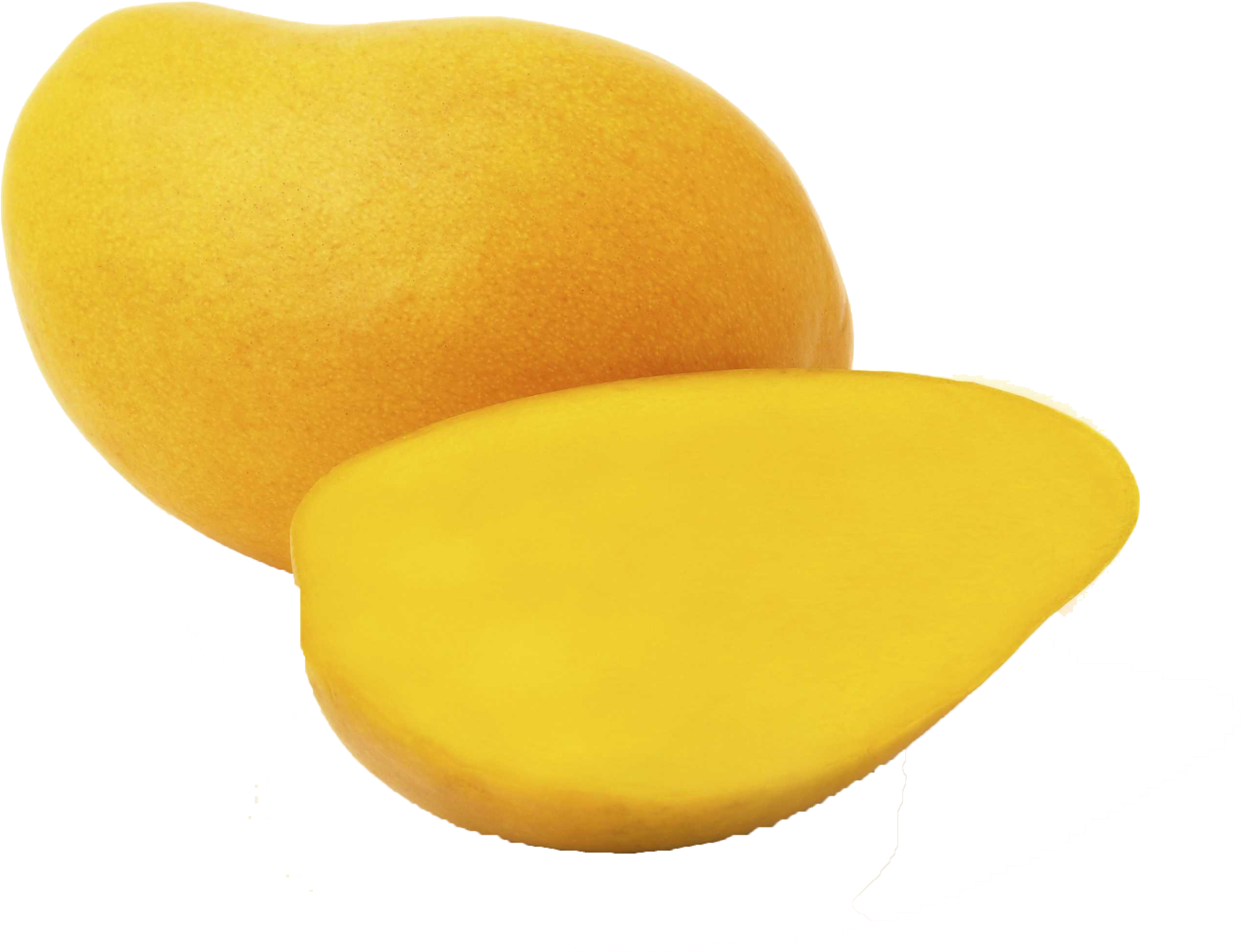 Fresh Cut Mango Slice PNG with transparent background