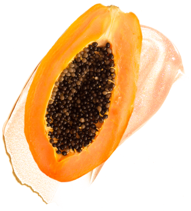 Fresh Cut Papaya Halfwith Seeds.png