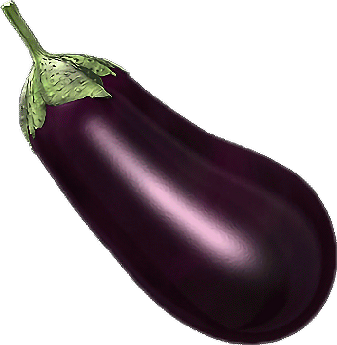 Fresh Eggplant Isolated Image