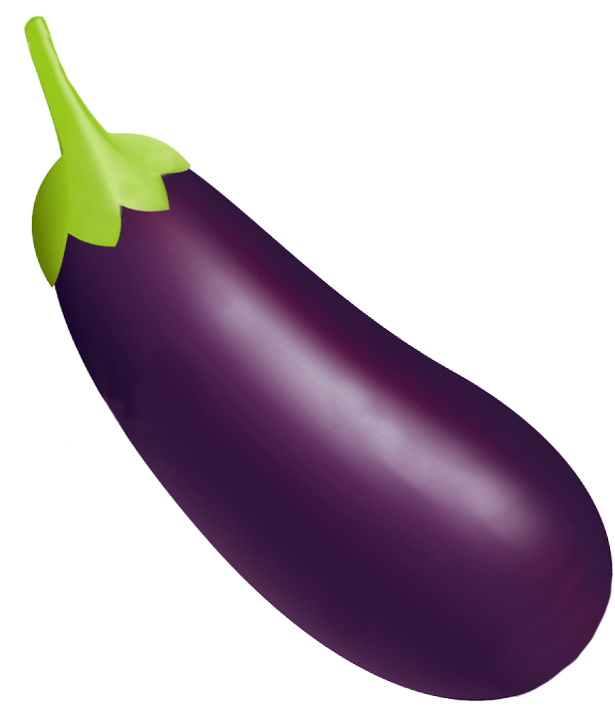 Fresh Eggplant Isolatedon Background