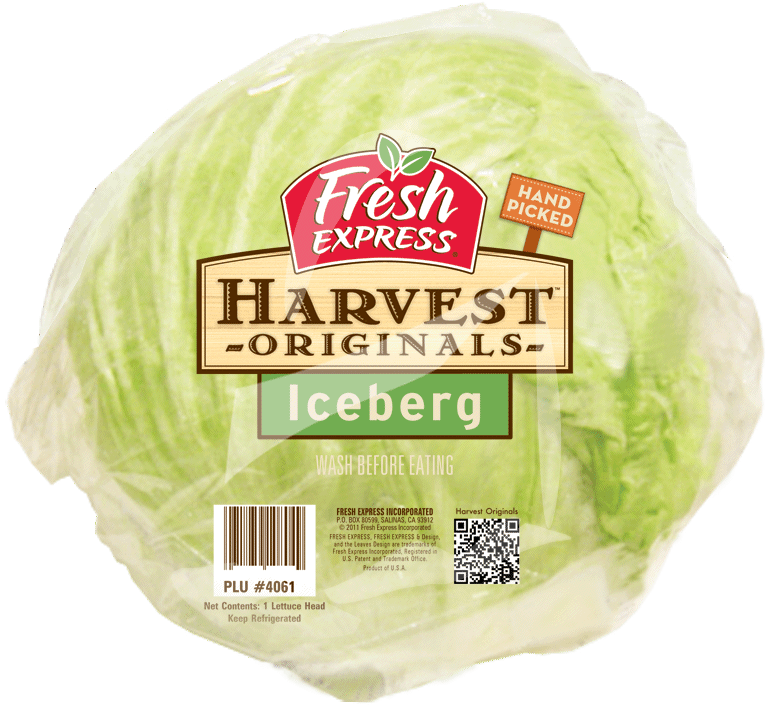 Iceberg Head Lettuce - Fresh Express Salad, HD Png Download PNG with transparent background