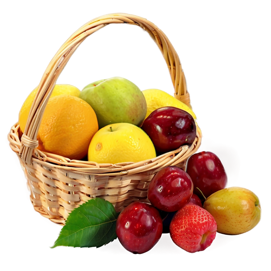 Fresh Fruit Basket Png 59