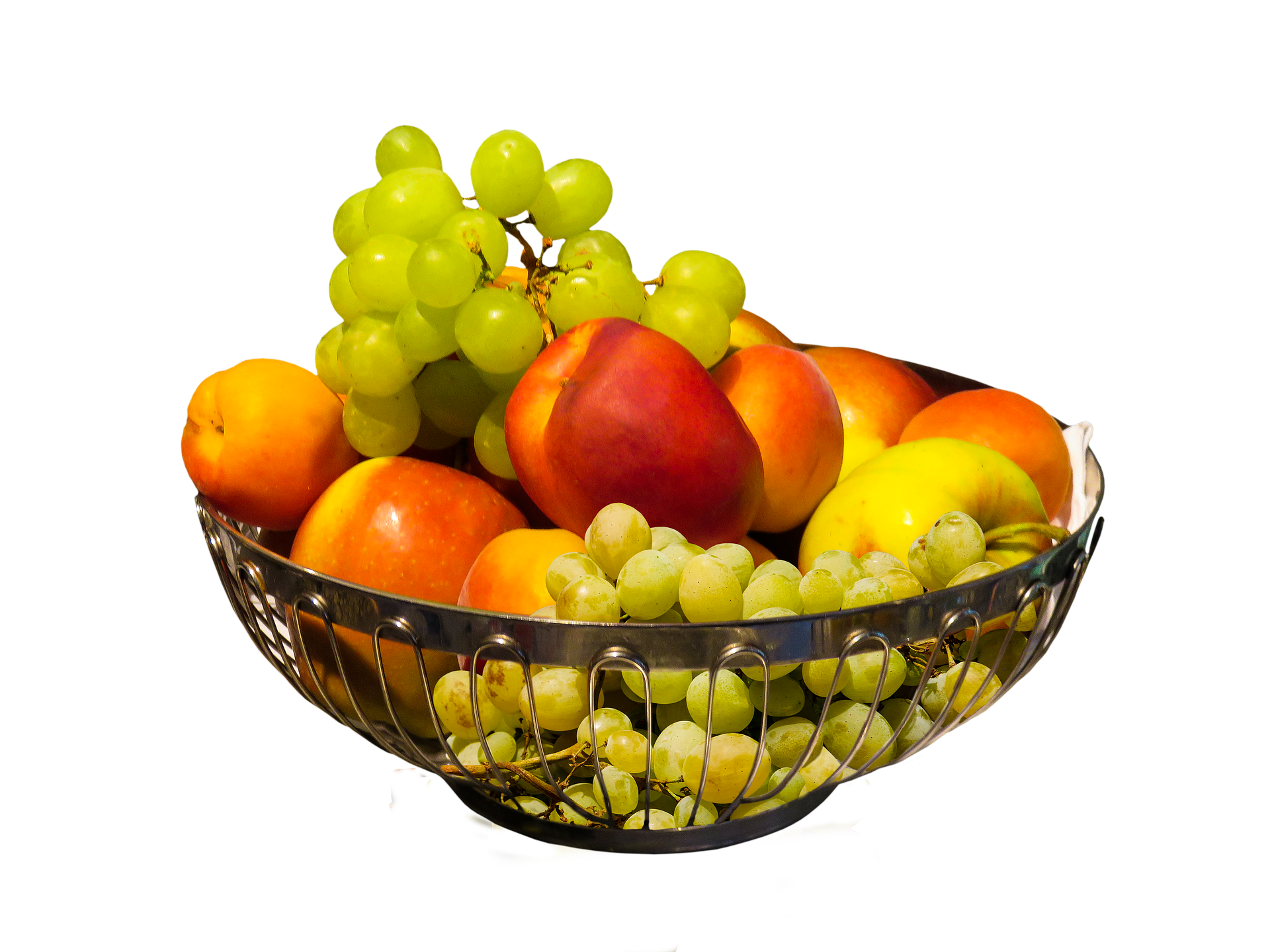 Fresh Fruit Bowl Black Background