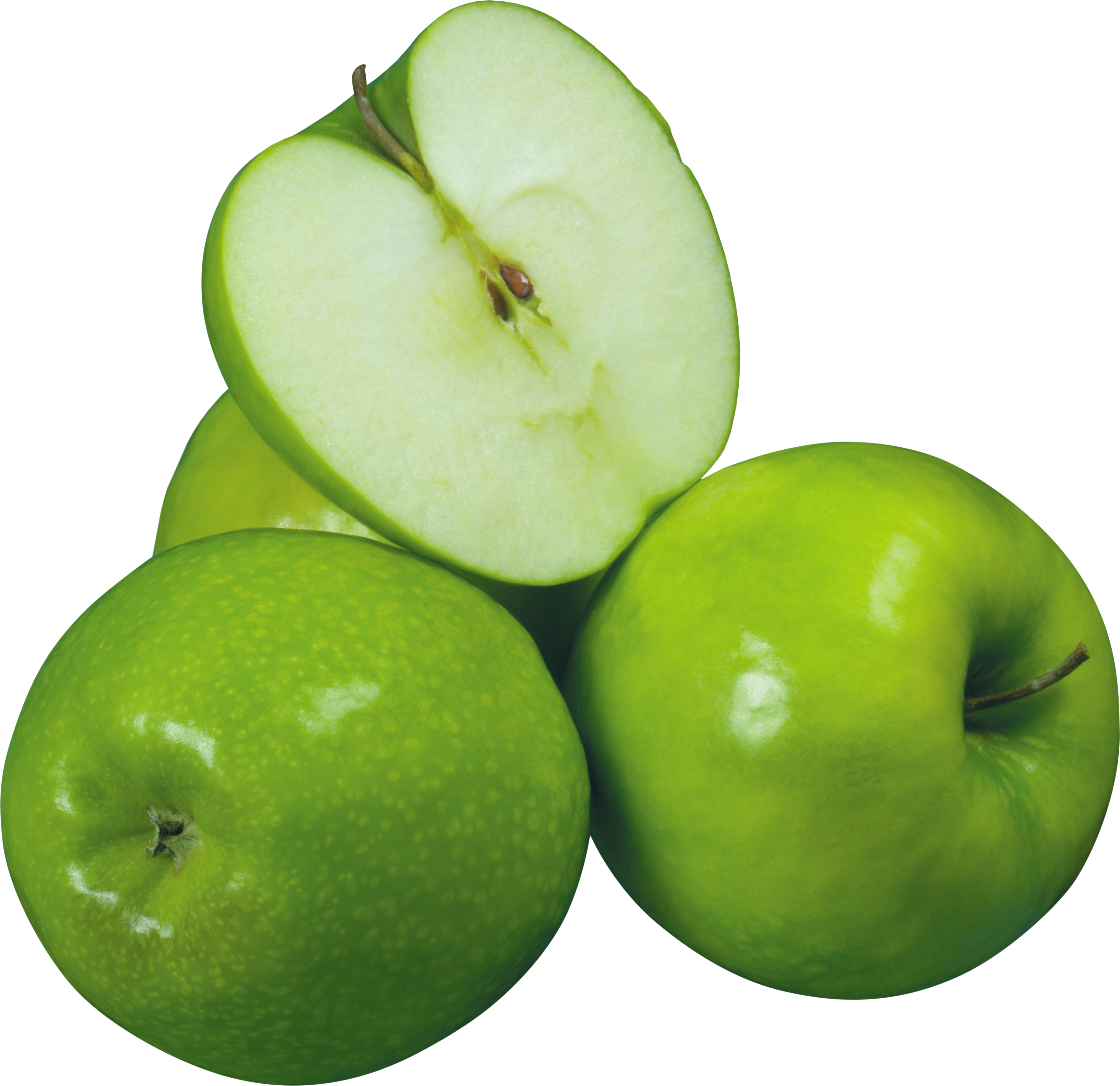 Fresh Green Apples Sliced