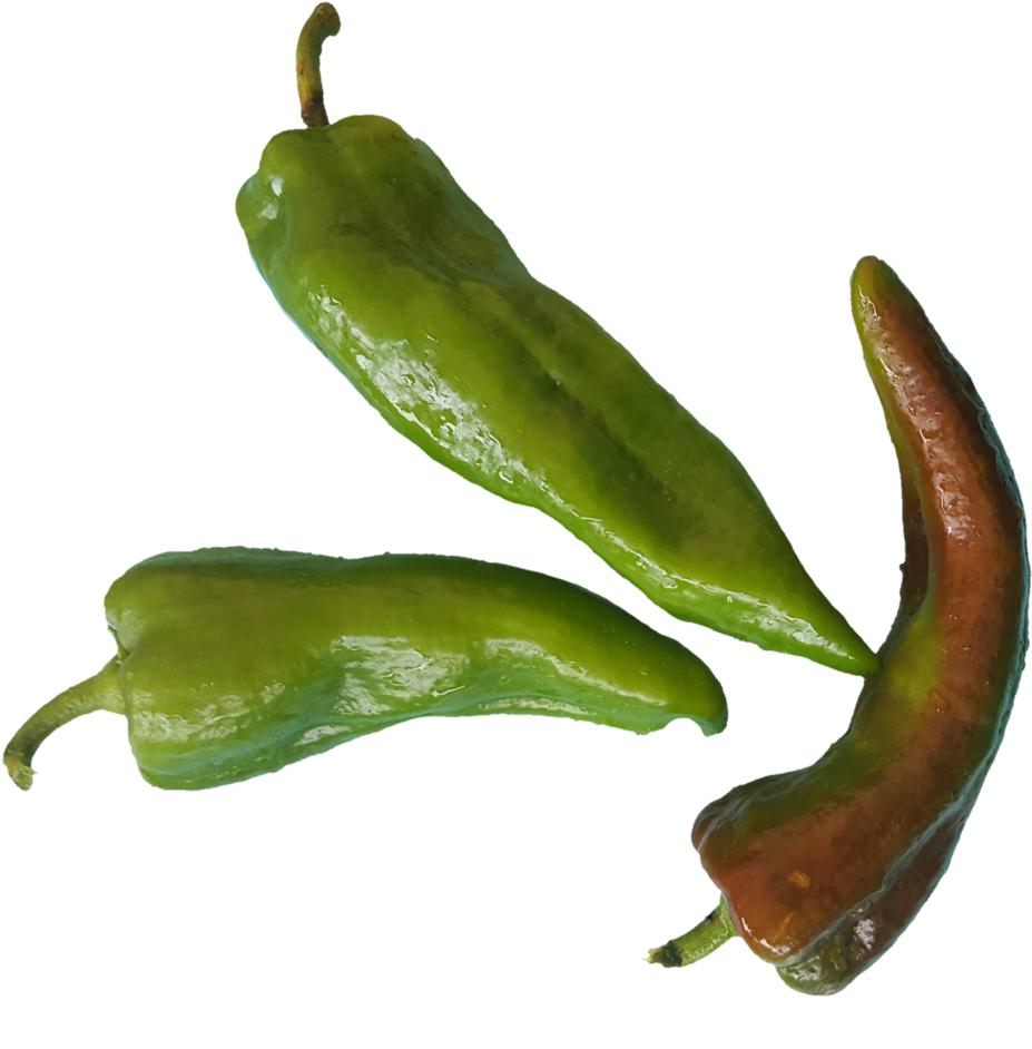 Fresh Greenand Red Chili Peppers